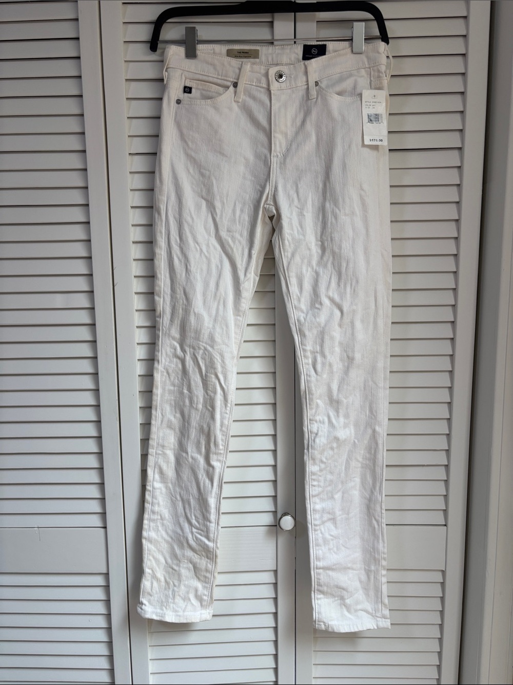 NWT AG Adriano Goldschmmied White Skinny Jeans
